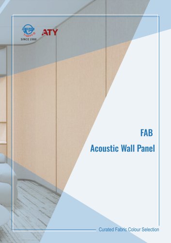 Fabric acoustic panel color selections