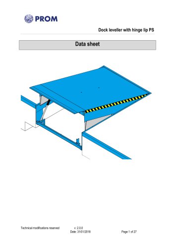 Dock leveller with hinge lip PS