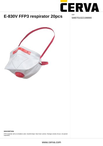 E-830V FFP3 respirator