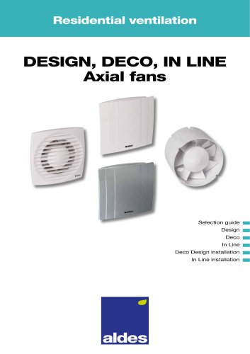 DESIGN, DECO, IN LINE Axial fans