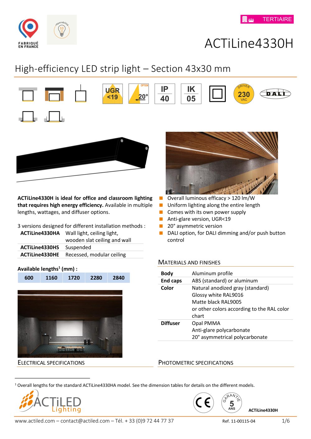 ACTiLine4330H - ACTiLED Lighting