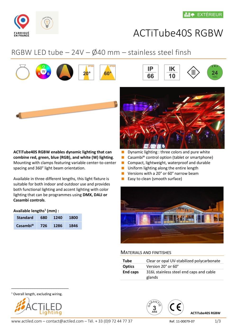 ACTiTube40S RGBW - ACTiLED Lighting
