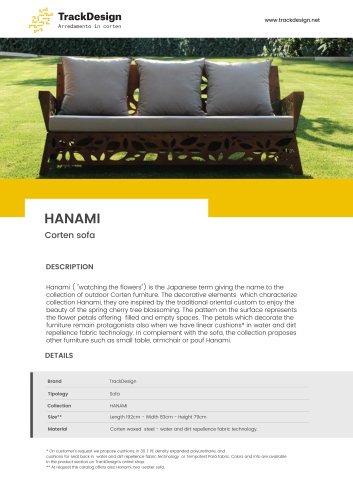 HANAMI Corten sofa