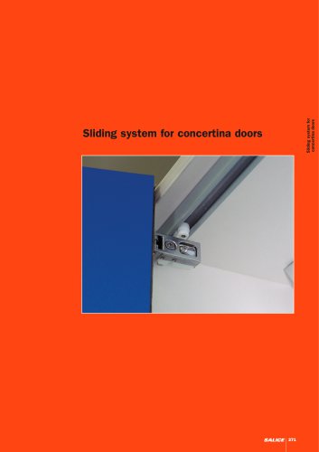 Sliding system for concertina doors