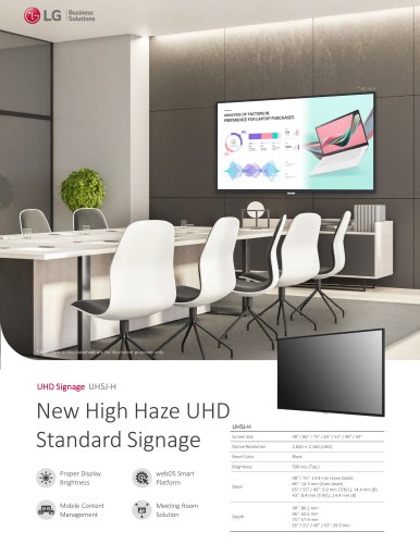 LG UH5J-H Spec Sheet