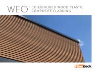 WEO CO-EXTRUDED WOOD PLASTIC COMPOSITE CLADDING