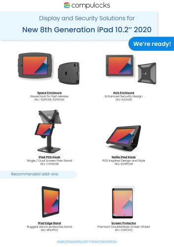 iPad 10.2" (2019 - 2020 ) Accessories solutions