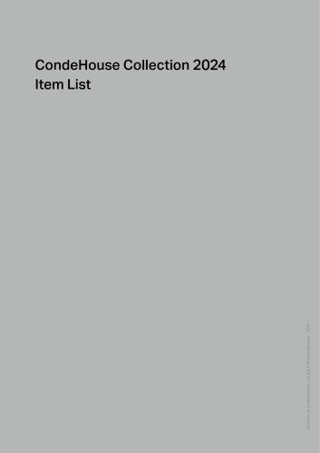 CondeHouse Collection 2024 Item List