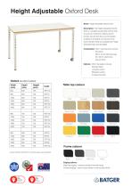 Height Adjustable OxfordDesk