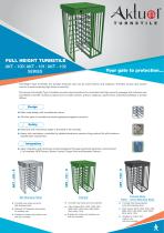 FULL HEIGHT TURNSTILE AKT - 100 AKT - 101 AKT - 102