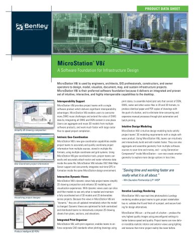 Microstation product data sheet