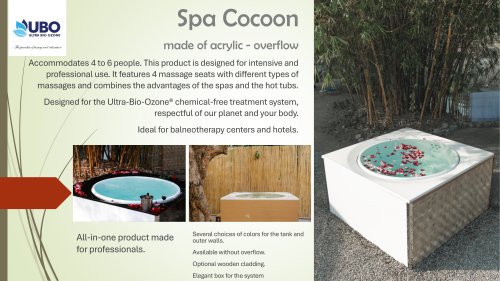 Wellness products catalog UBO® 2024 - Spa Cocoon