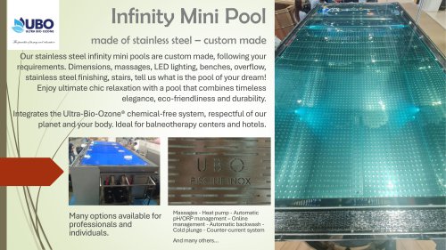 Wellness products catalog UBO® 2024 - Stainless steel infinity swimming pool