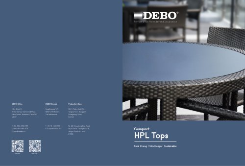 DEBO Compact HPL Tops