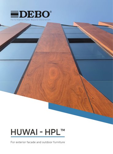 DEBO HUWAI-HPL Compact Exterior Nature Wood