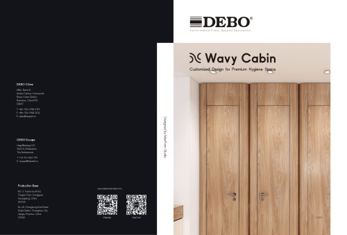DEBO Wavy Cabin - Luxury Toilet Cabin System