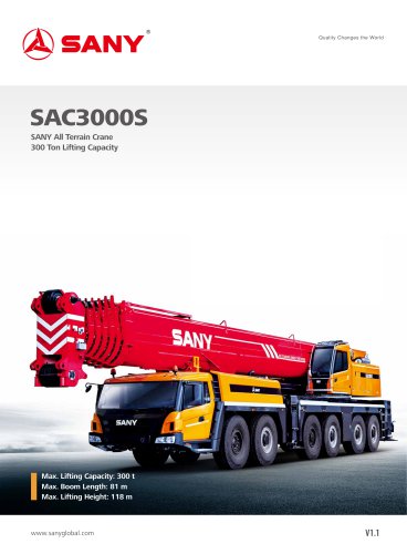 All-terrain Crane-SAC3000S