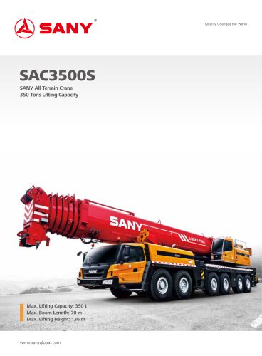 All-terrain Crane-SAC3500S