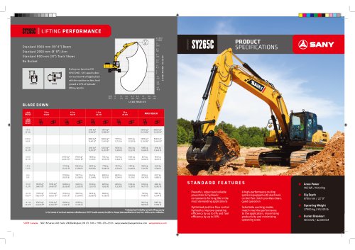 Medium excavator-SY265C