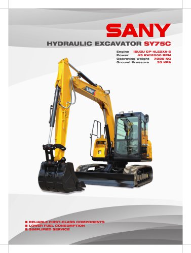 Small Excavator-SY75c t4f