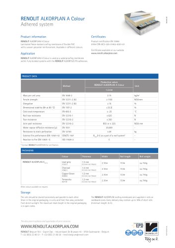 TDS RENOLIT ALKORPLAN A Colour