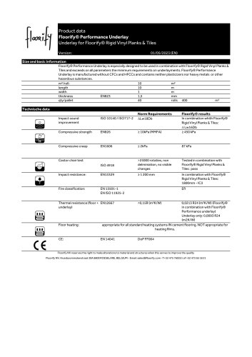 Floorify® Performance Underlay