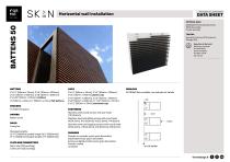Data Sheet Horizontal wall installation