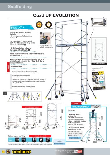 Scaffolding QUAD'UP EVOLUTION