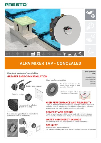 ALPA - Mixer shower tap - Concealed