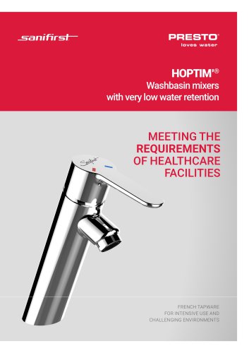 HOPTIM'® - medical tapware