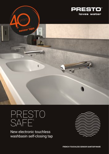 Presto SAFE® - electronic sensor tap