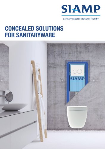 CONCEALED SOLUTIONS FOR SANITARYWARE