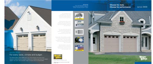 Brochure for Steel Garage Doors (Series 8000)