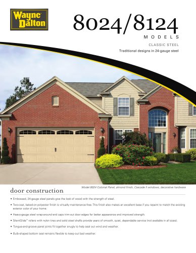 Model 8024/8124 | Classic Steel Garage Door