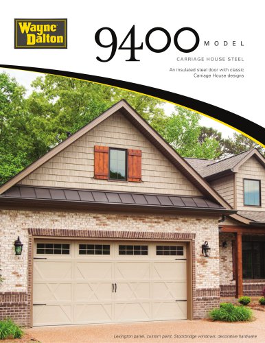 Model 9400 | Carriage House Steel Garage Door