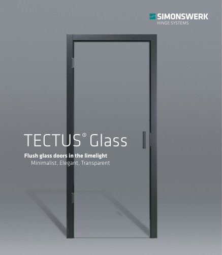 TECTUS - Glass Flush glass doors in the limelight Minimalist, Elegant, Transparent