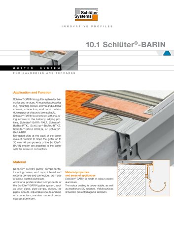 10.1 Schlüter® -BARIN