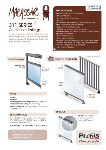 Macassar® railing