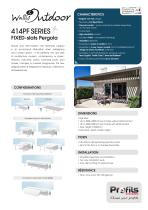 Wallis&Outdoor® fixed slats Pergola