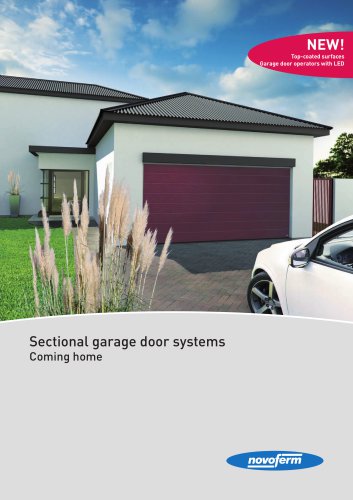 Sectional garage door systems