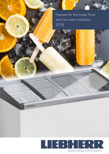 Freezers for the frozen food and ice-cream industries 2018