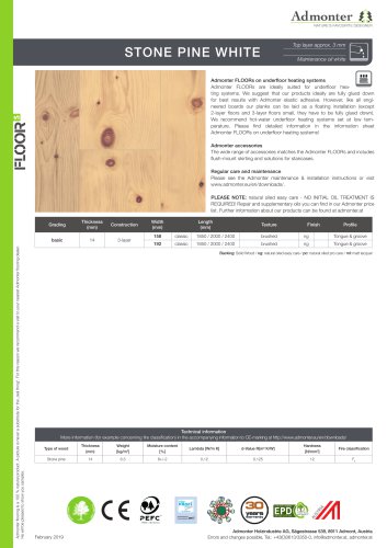 STONE PINE WHITE