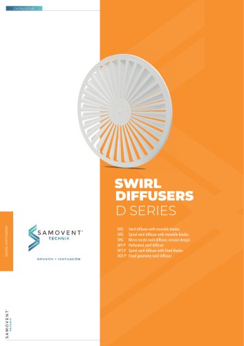 TECHNICAL DATA SHEET SWIRL DIFFUSERS.SAMOVENT