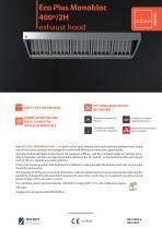Eco Plus Monobloc 400º/2H exhaust hood