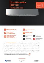 Eco R Monobloc 400º/2H exhaust hood