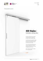 400 thales | frameless sliding door