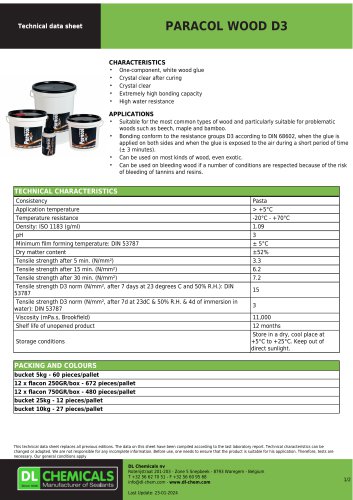 PARACOL WOOD D3