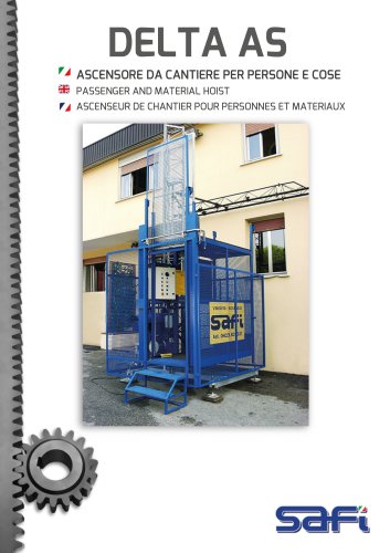 DELTA AS - CONSTRUCTION ELEVATORS 750 KG CAPACITY