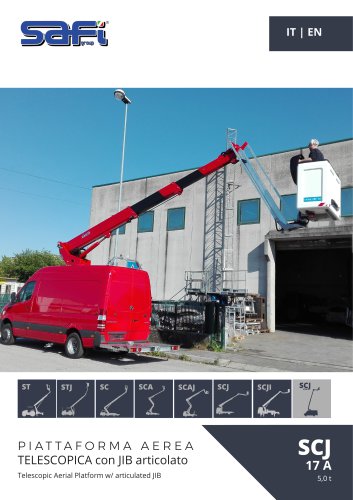 SCJ 17A - Telescopic aerial platform + JIB (on VAN) - 17 m