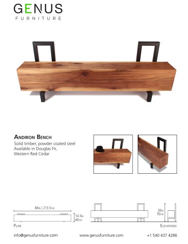 ANDIRON BENCH